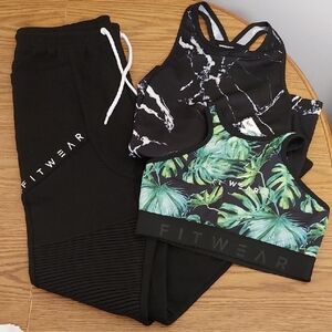 Fitwear Biker Swleatpant, Sport Bra, Singlet BUNDLE